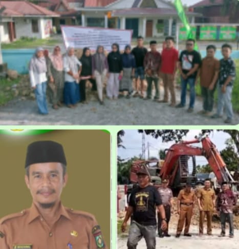 Tragis, Hanya Gegara Tak Terima Jabatan Dirotasi Sekdes Rimbo Panjang Malah Tega Blokir Jalan Kantor