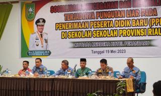 Tangkal Praktek Pungli PPDB 2023, Inspektorat Gandeng Satgas UPP Siber Pungli Provinsi Riau