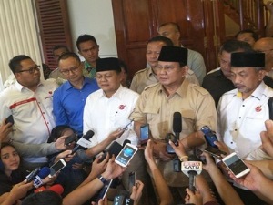 Koalisi Empat Partai Dukung Prabowo